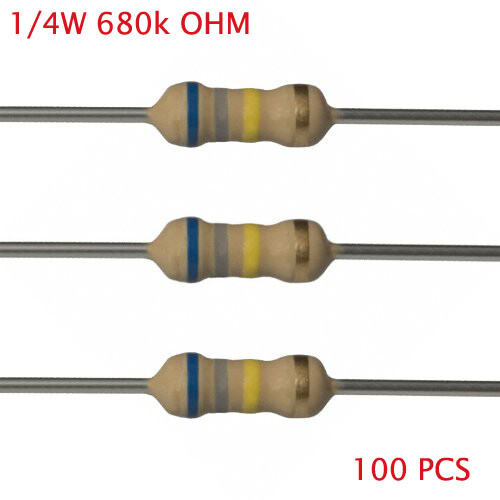 680k ohm resistors, 1/4w , 5%