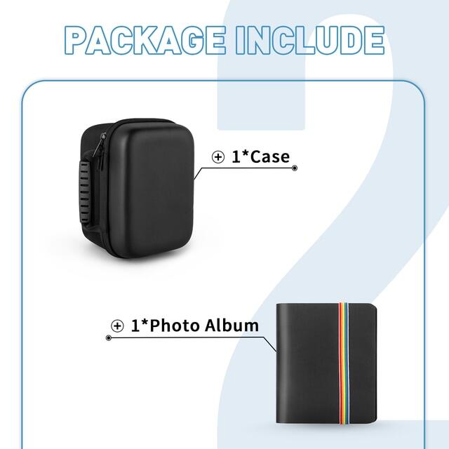 Yinke Case For Polaroid Originals Now+/Onestep 2/Now I-Type/Onestep+ Instant Camera EVA Hard Protective Cover Travel Storage Bag
