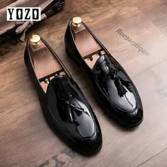 Yozo Hot Sale Men Tassel Pointed Men Formal Shoes Comfortable