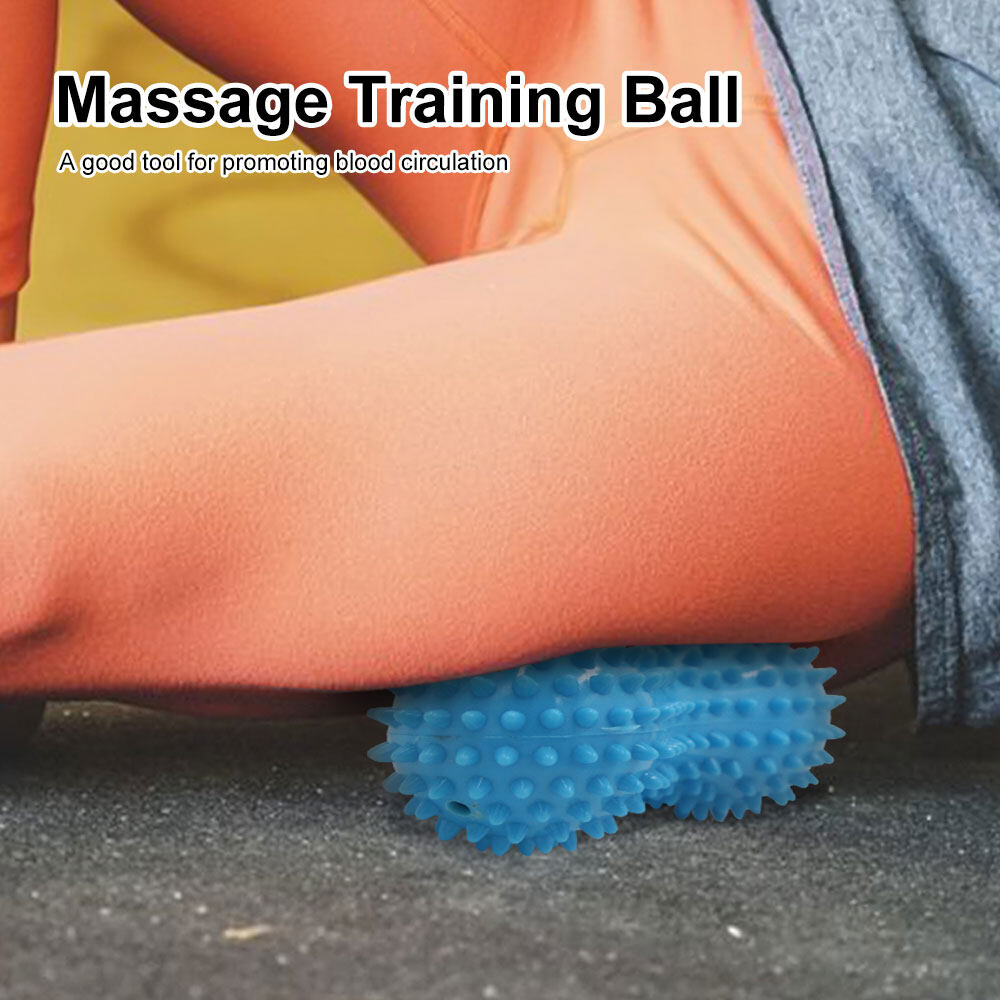 VIRWIR Con Lăn Mát Xa Chân Bóng Yoga Thể Thao Mát Xa Bóng Có Gai Lacrosse Đôi Đậu Phộng Bóng Myofascial Cho Bệnh Viêm Cân Gan Chân Di Động Bóng Giảm Đau Vòm Chân Lưng