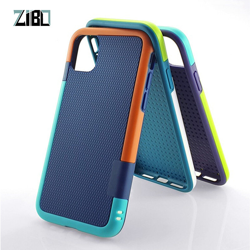 Shockproof Armor Phone Case For iPhone 14 13 12 11 Pro Max 7 8 6 6s Plus XS Max XR X Fashion Two Color Cover Protective Casing Anti-fall Cases