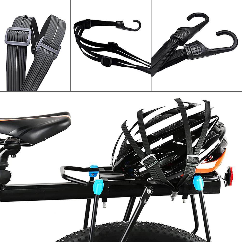 2Pcs Heavy Duty Bungee Cords with Hooks Adjustable Bicycle Straps Bike