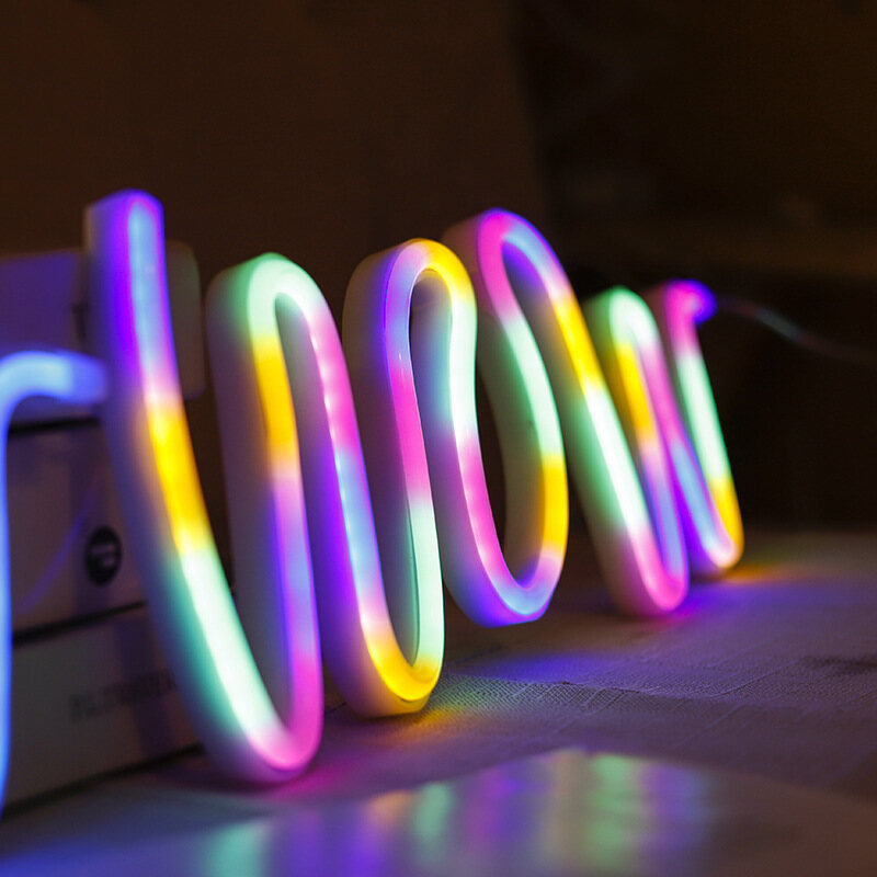 Ins Đèn Tạo Hình WOW Sáng Tạo Đèn Neon Led Đèn Tạo Không Khí Quán Bar Gắn Tường USB
