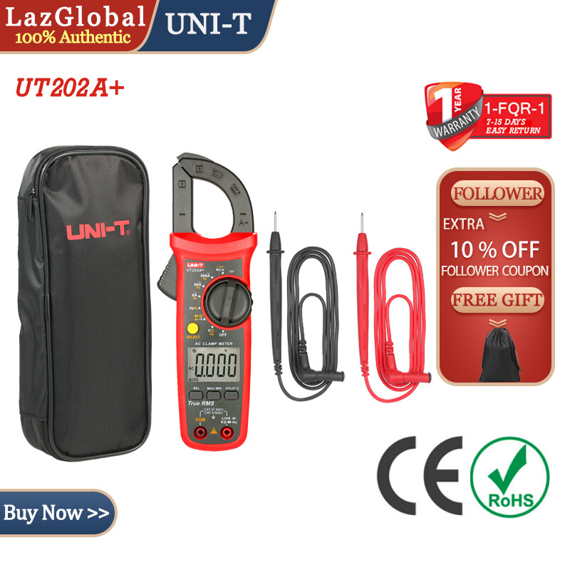 Smart Sensor UNI-T UT201 +/UT202 +/UT203 +/UT204 +/UT202A + 4000/6000 Đếm Đồng Hồ Kẹp Kỹ Thuật Số Đồng Hồ Vạn Năng True RMS Kẹp Ampe Kế Đồng Hồ Đo Điện Áp Kiểm Tra NCV Đồng Hồ Vạn Năng Máy Kiểm Tra Kẹp Dòng Điện AC/DC