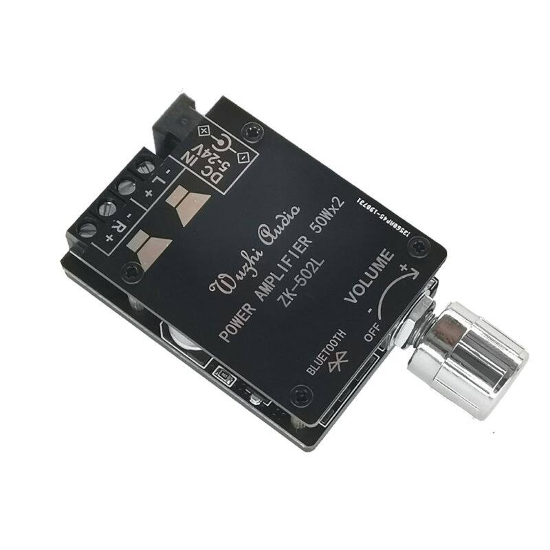 ZK-502L MINI 5.0 Bluetooth Amplifier Board Wireless Audio Digital Power 2 x 50W Dual Channel Stereo Amplificador
