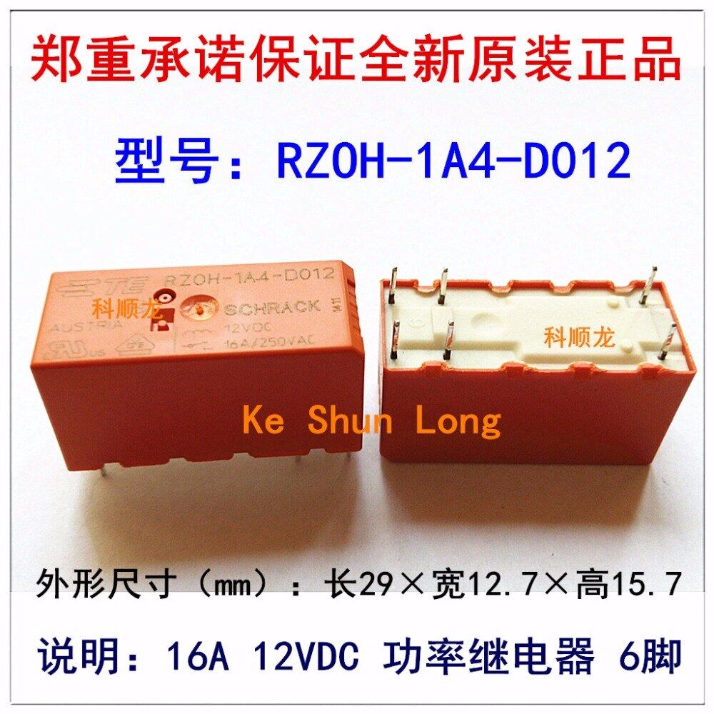 100% Te Tyco Schrack Rz0h-1a4-D012 Rzoh-1a4-D012 6Pins 16a 12vdc รีเลย์ ...