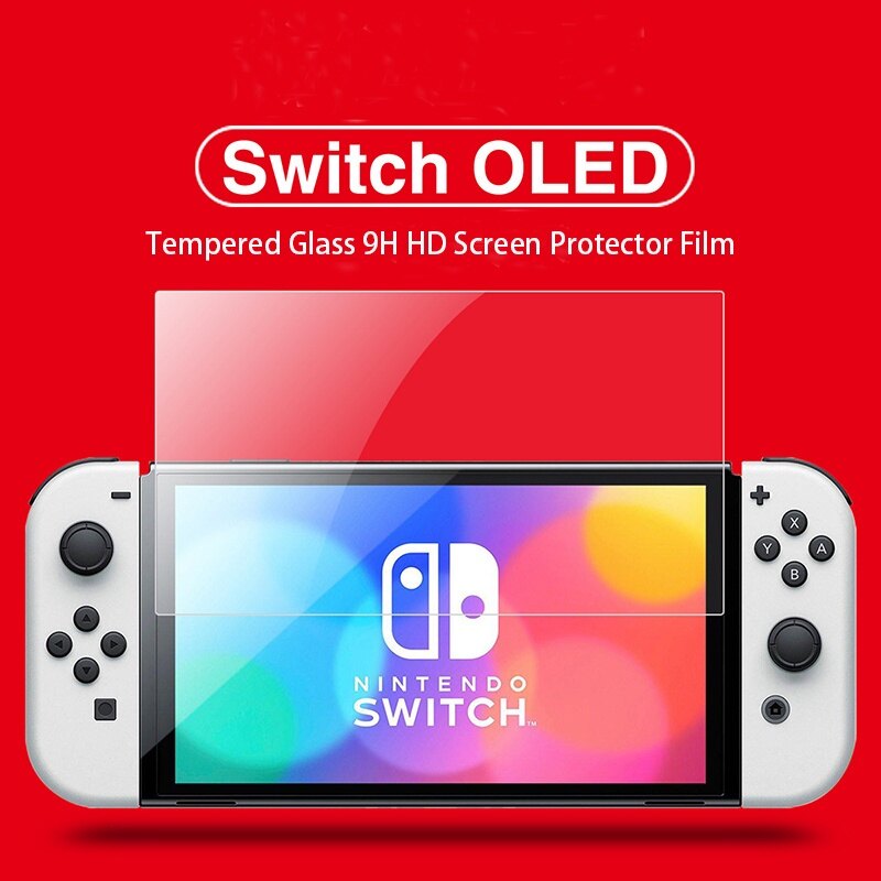 Kính Cường Lực Miếng Dán Bảo Vệ Màn Hình 9H HD Cho Nintendo Switch Miếng Bảo Vệ Màn Hình OLED Cho Switch NS Phụ Kiện Trò Chơi OLED