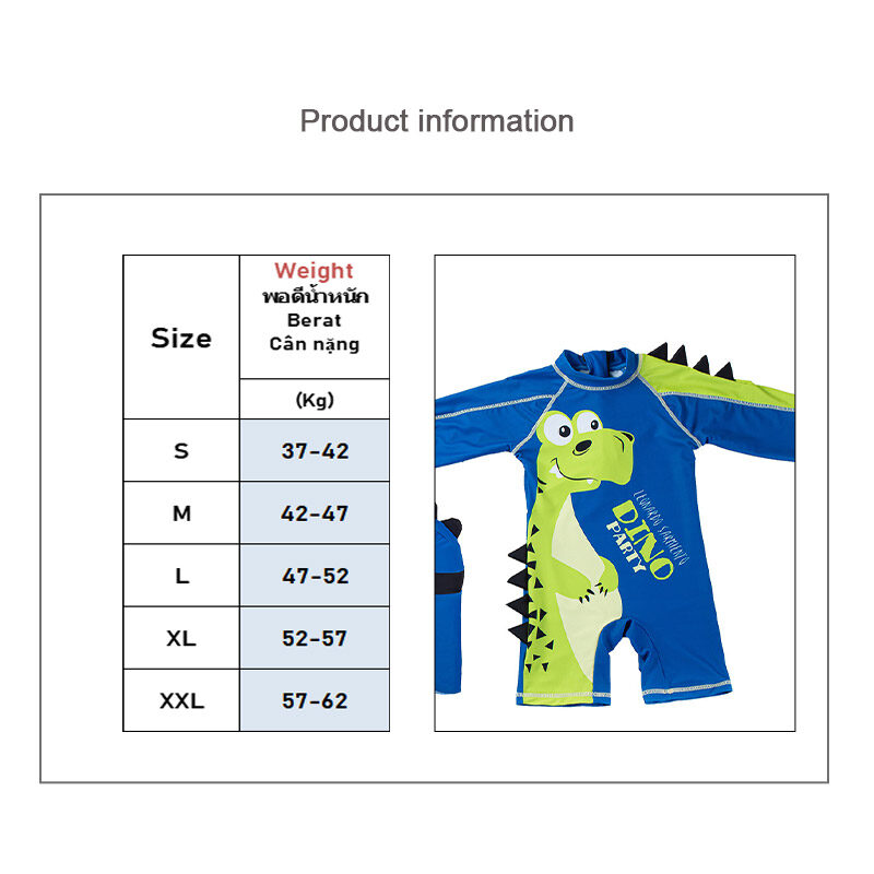 LS One-piece children's swimsuit sunscreen quick-drying swimsuit
