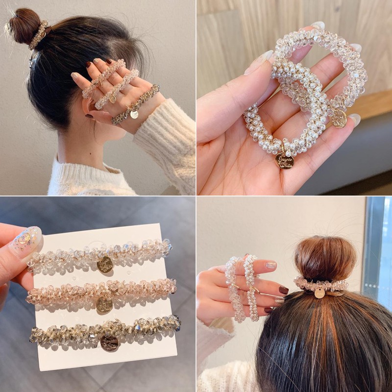 Dây Buộc Tóc Hình Tròn Tóc Hàn Quốc Tinh Tế