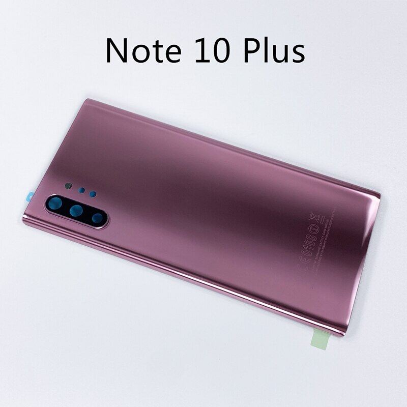 Back cover battery door rear glass case for samsung galaxy note 10 n970 n970f note10+ plus n9750 n975f housing shell camera lens