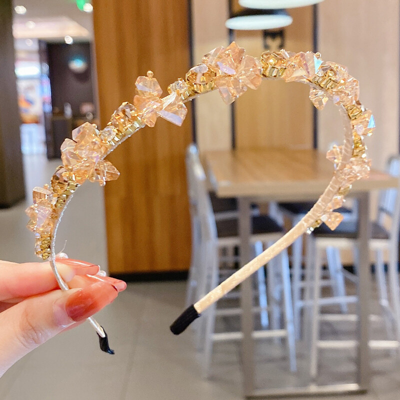 Korean new style net red rhinestone headband hair accessories women