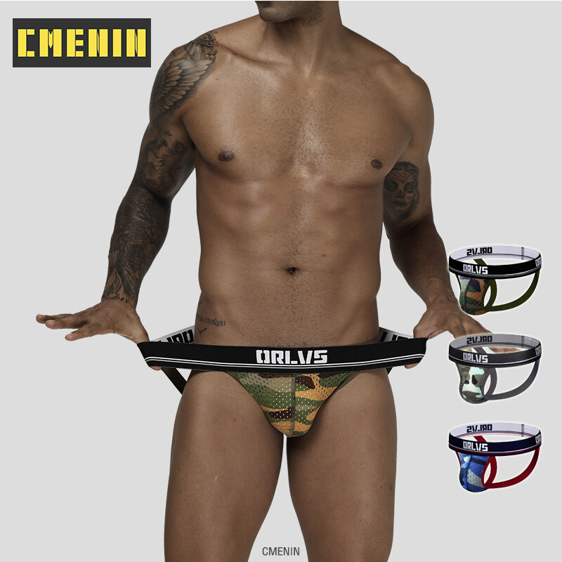 [CMENIN Official Store] G Strings For Men CMENIN ORLVS 1Pcs Camouflage Men Underwear Thongs Men Jockstraps Fashion Underpants G Strings men Pouch Underwear Freegun OR186