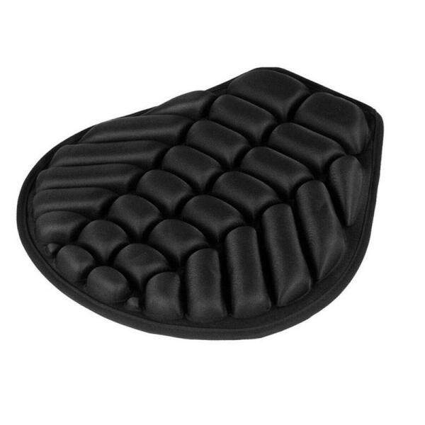 1pcs Black Motorcycle Seat Cushion 37.5*36cm E5H4 L0W5