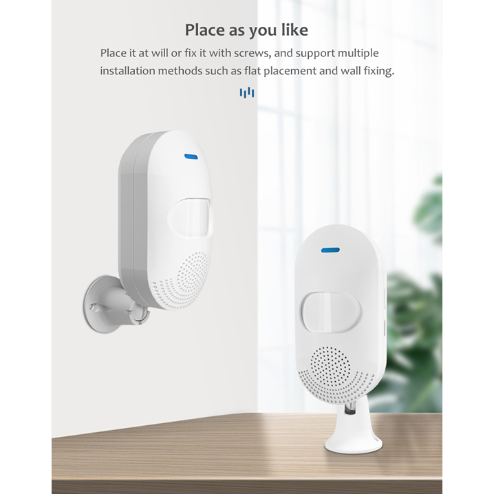 Smart PIR Motion Sensor Home Security Alarm Sensor Wifi / ZIgbee, Tuya Smart Life