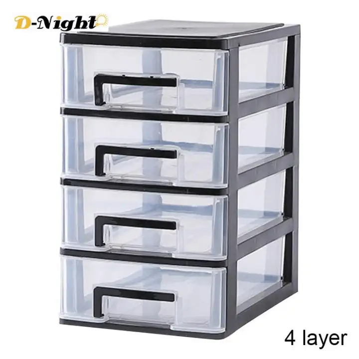 D Night Plastic Desktop Drawer Transparent Sundries Small Objects