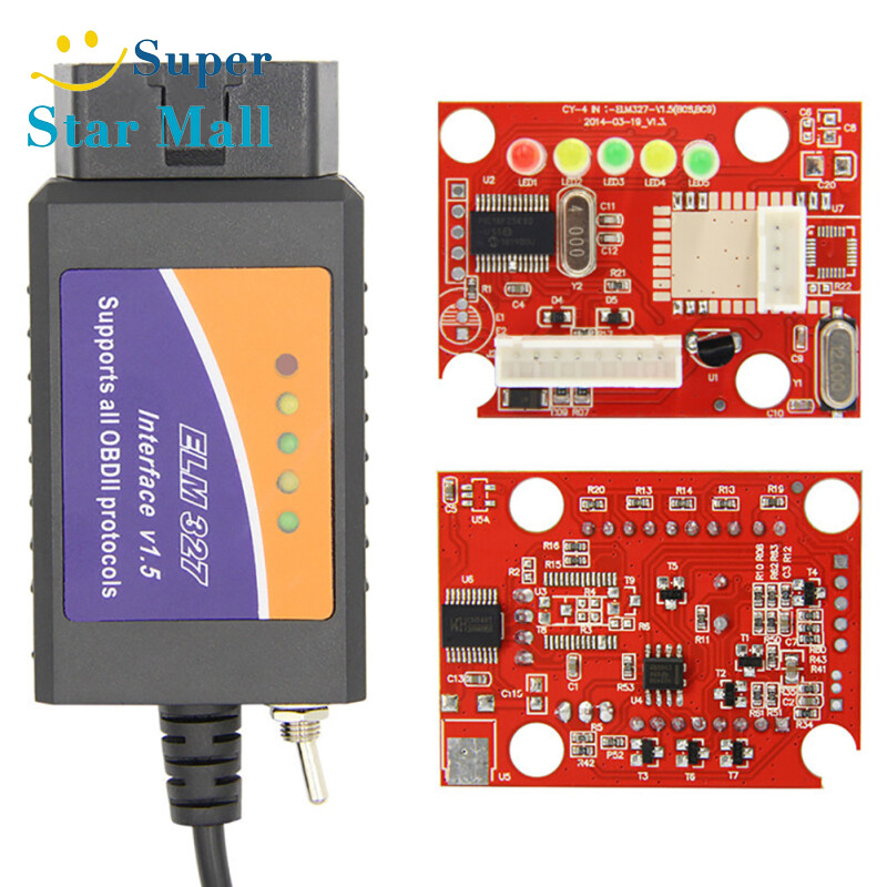 [In Stock] OBD2 USB Device ELM327 Compatible Interface with HS-CAN/MS-CAN Switch OBD2 Scanner