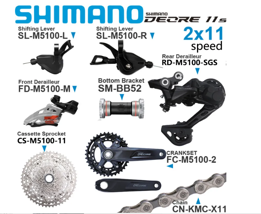 Deore 5100 groupset hot sale