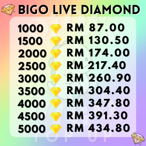 BIGO ID 👑 BIGOLIVE DIAMONDs 💎 [AUTHORIZED RESELLER] ️ Lazada