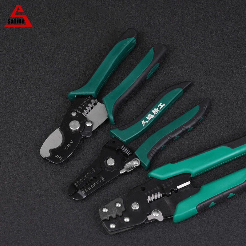 Kìm Cắt Dây SaTine Kìm Cắt Giảm Công Cụ Đa Năng Dụng Cụ Sửa Chữa Kìm Kìm Tuốt Dây Cáp Kìm Uốn Công Cụ Kết Hợp
