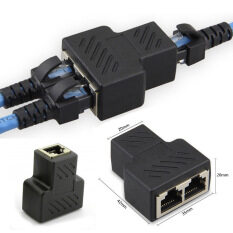 Qiangnan6 mạng dây cáp đầu nối mạng LAN 1 đến 2 Ethernet Extender cắm RJ45 Splitter