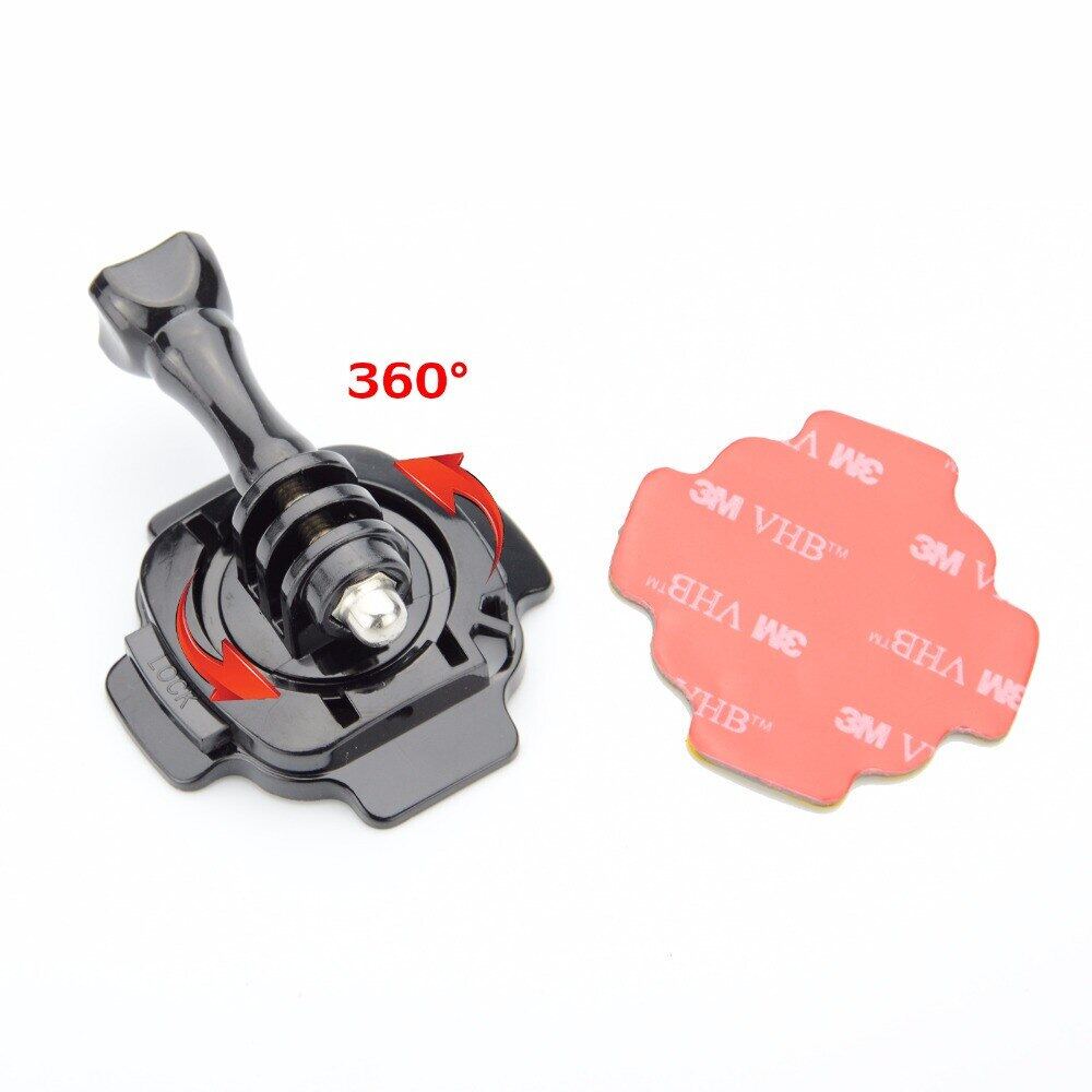 Bộ Phụ Kiện Máy Ảnh Miếng Dán Dính 3M Gắn Mũ Bảo Hiểm Xoay 360 Độ Cho