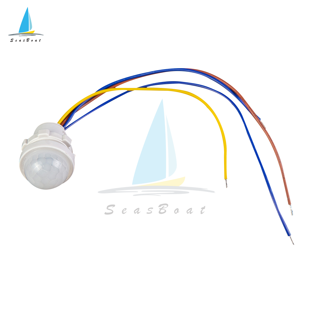 【Seasboat】 AC110-240V /DC12-24V Automatic Sensor Light Switch LED Human Motion Sensor Infrared Motion Sensor Detection