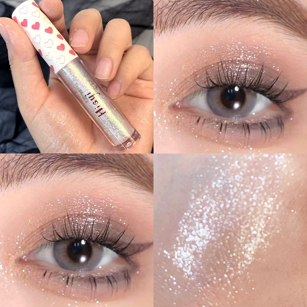 Waterproof Diamond Glitter Liquid Eyeliner Shimmer Eyeshadow Lying Silkworm Pen Eye Makeup