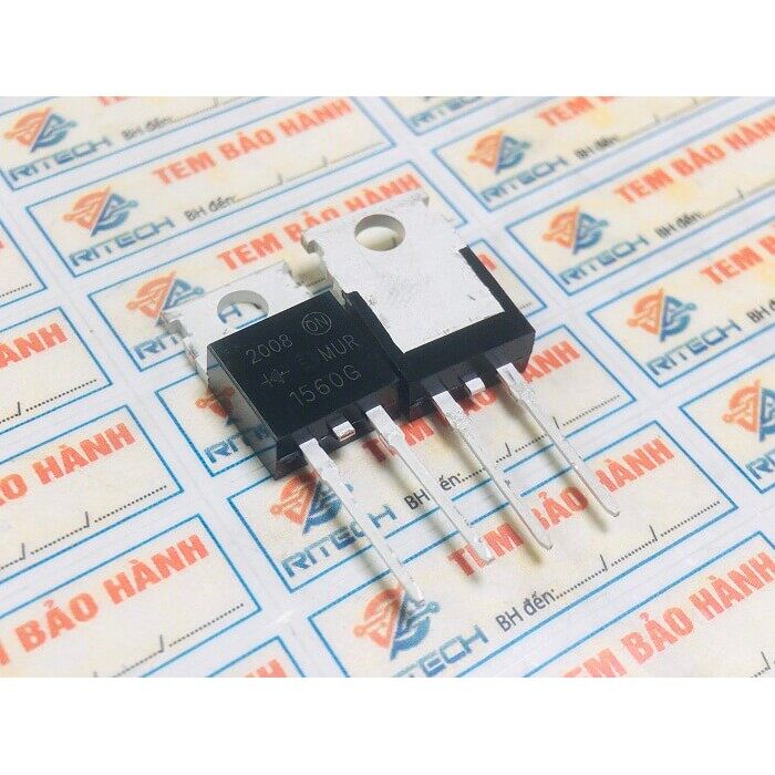 Combo 7 chiếc diode xung mur1560g to-220ac 15a 600v hàng nhập khẩu