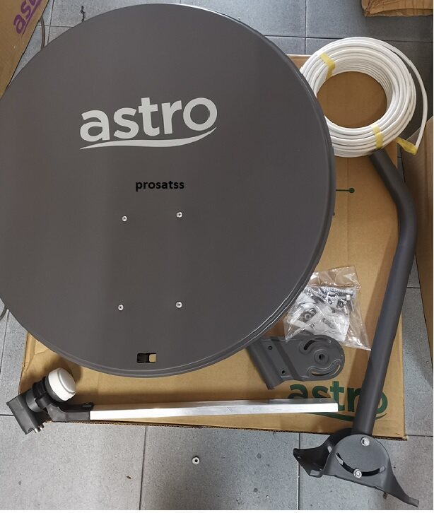 Ready Stock Astro Satellite Dish Odu Outdoor Unit Piring Set Dual Or Quad Lnb