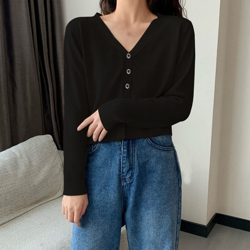 thin short sleeve cardigan