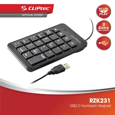 CLiPtec RAPID USB 2.0 Numeric Keypad RZK231