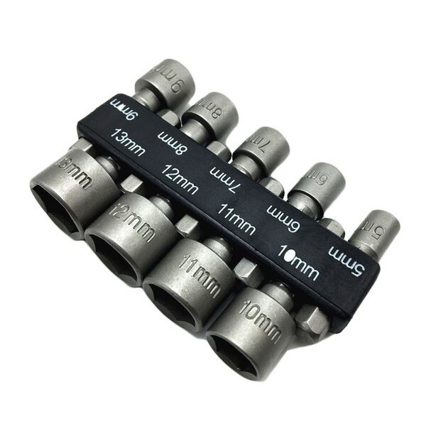 Bộ 9 đầu vặn đai ốc kích thước 5mm-13mm