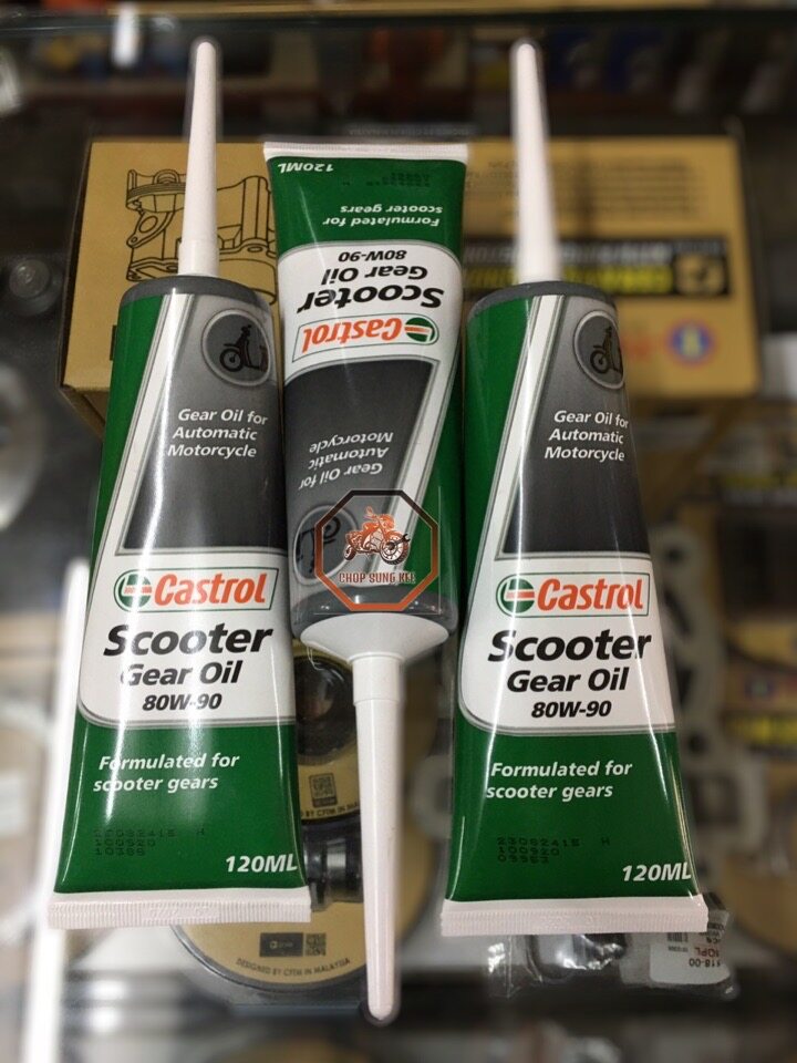 (100 ORIGINAL ) CASTROL SCOOTER GEAR OIL 80W90 120ML EGO/EGOS/EGOLC