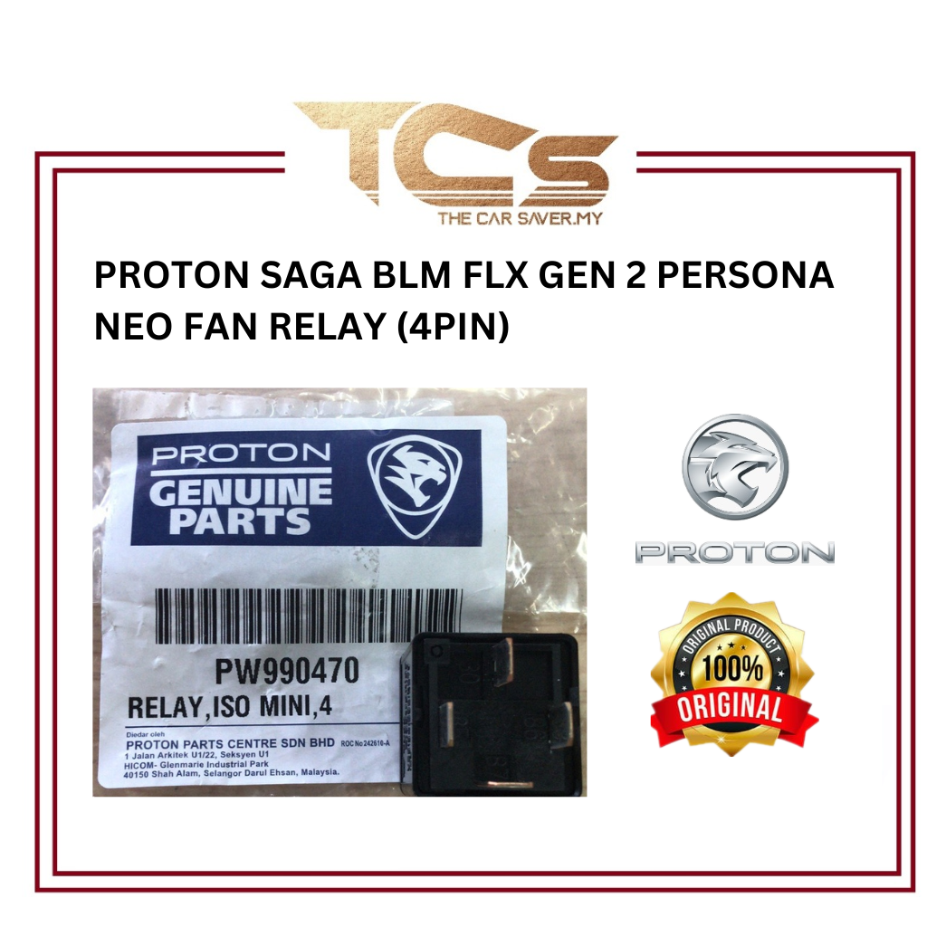 PROTON SAGA BLM FLX GEN 2 PERSONA NEO FAN RELAY (4PIN) PROTON GENUINE ...