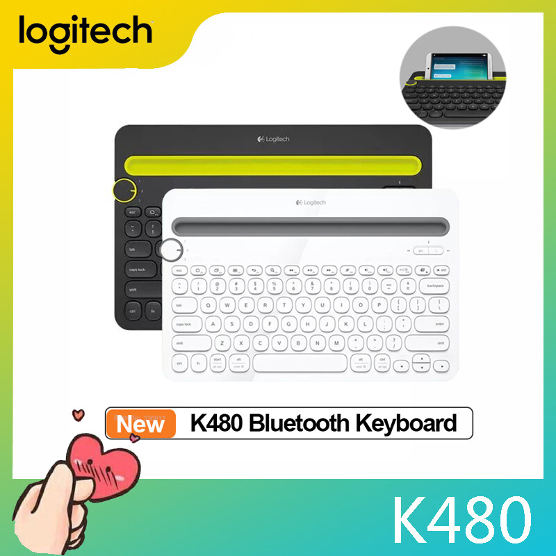 Logitech K480 Bluetooth Keyboard Mobile Tablet Mac Multi-device Slim Mini Mute Keyboard with Phone Holder Slot for PC Laptop Singapore