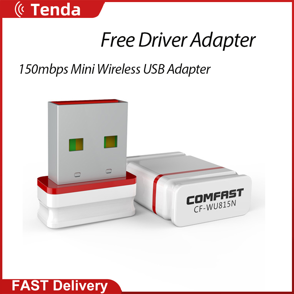 Comfast wu815n wireless mini wifi adapter 150mbps usb receiver dongle network card for desktop laptop windows xp 7 8 10