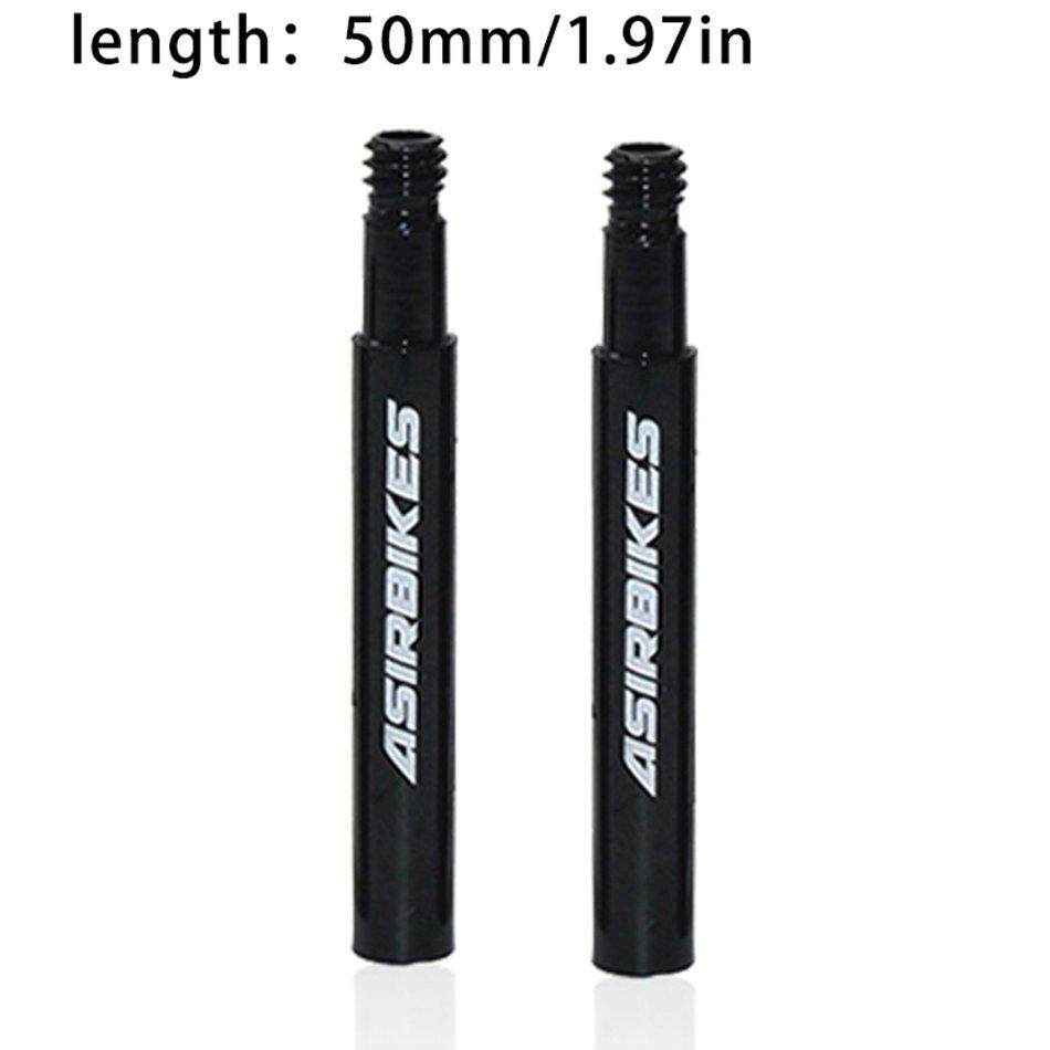 2 PCS Quality Black Grenade-Shaped Anodized Metal Replacement Valve Stem Caps