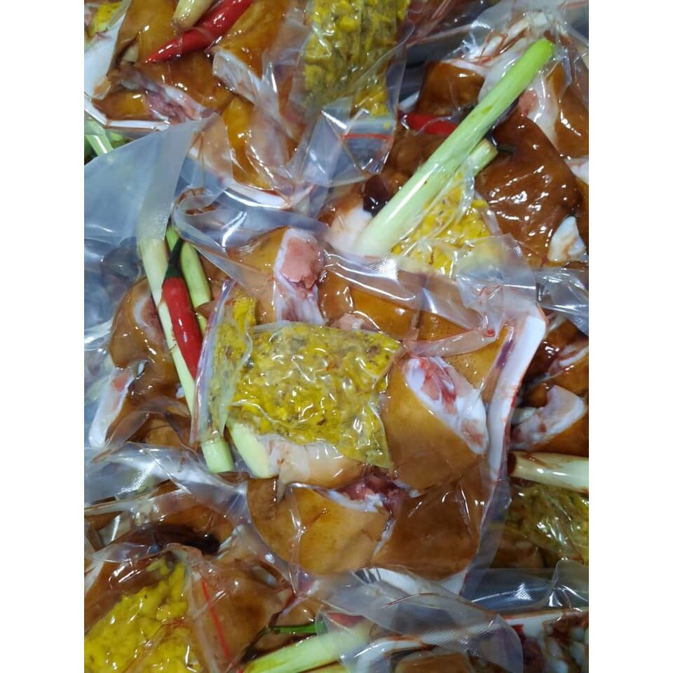 Hcm sét chân giò giả cầy đầy đủ gần 1kg