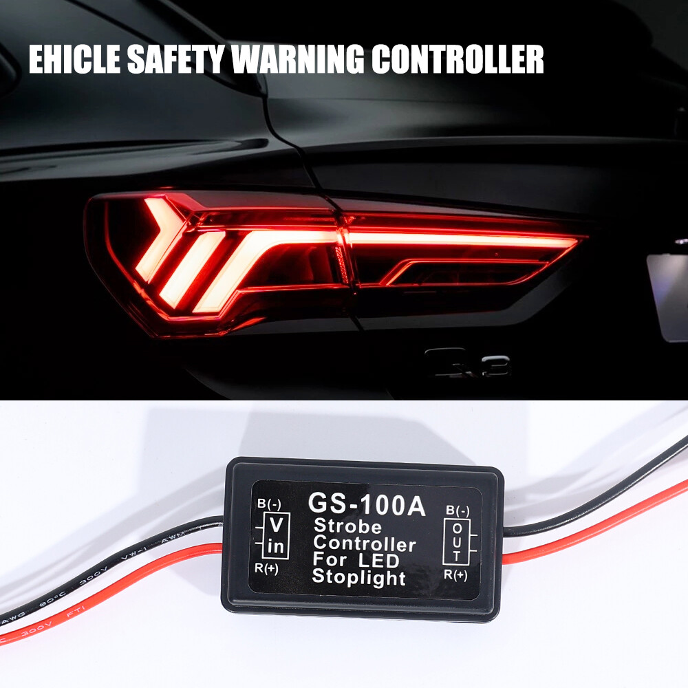 Phổ 12-24V Bộ điều khiển đèn nhấp nháy đèn phanh xe ô tô mô-đun cục chớp cho các loại xe xe máy tự động LED đèn tín hiệu dừng Thắng