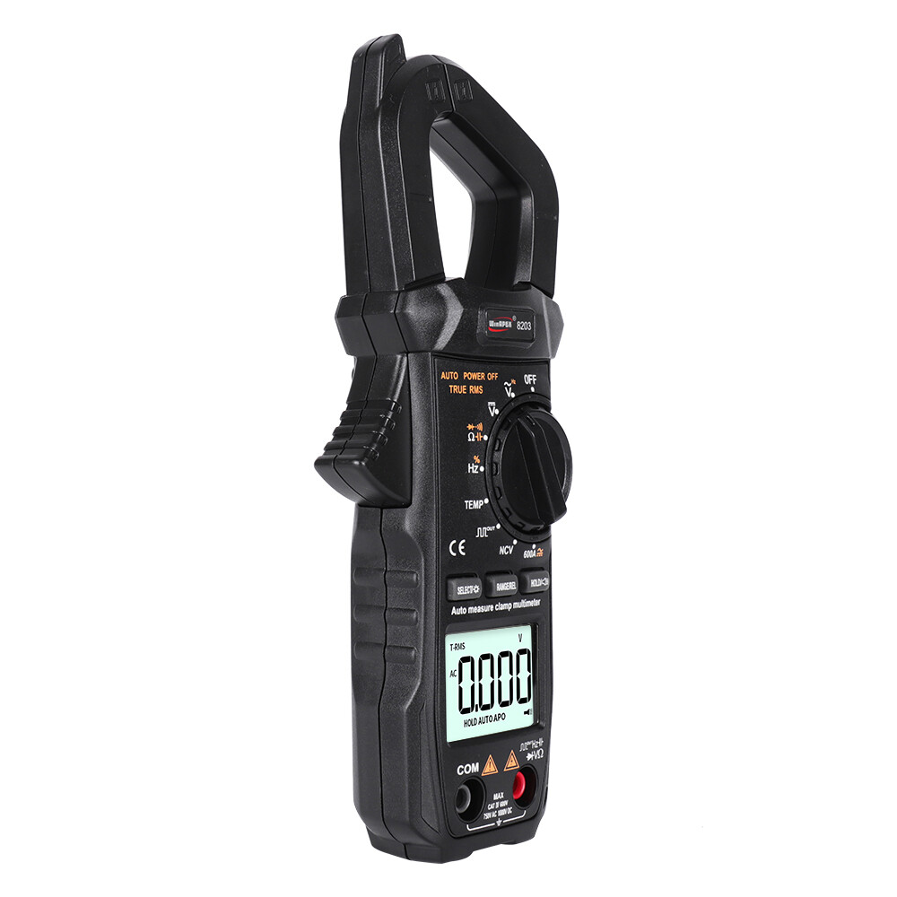 SMART SENSOR Portable Pocket Multimeter 6000 Counts True RMS Digital Clamp Meter with Square Wave Output