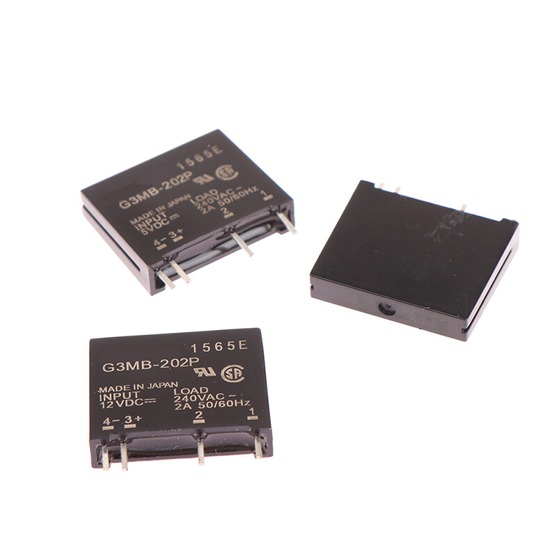 MREDL 1Pc 5V 12V 24V DC-AC Solid State Relay Module G3MB-202P-5VDC PCB SSR AC 240V 2A Snubber Circuit Resistor Relay Switch
