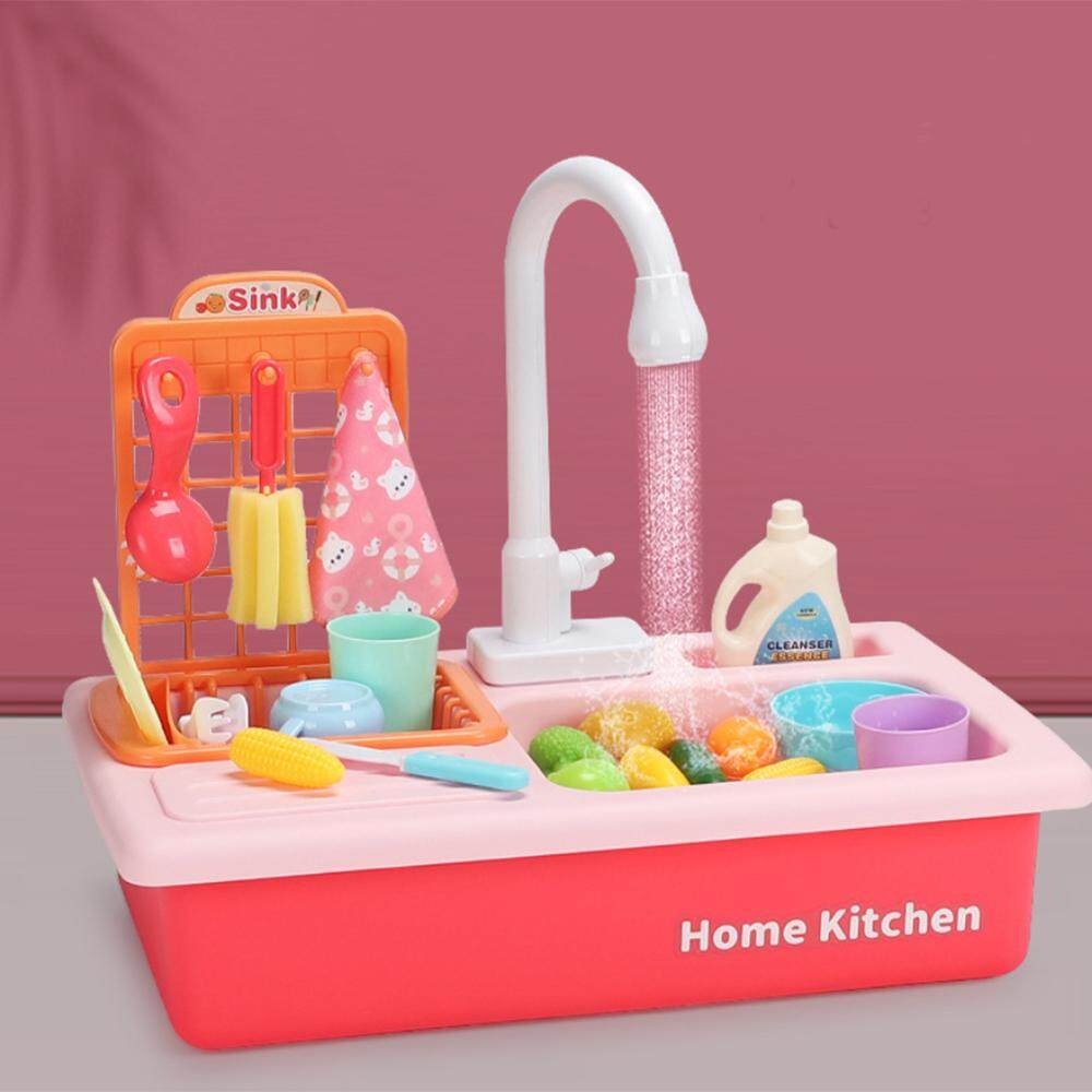 toy kitchen sink with running water