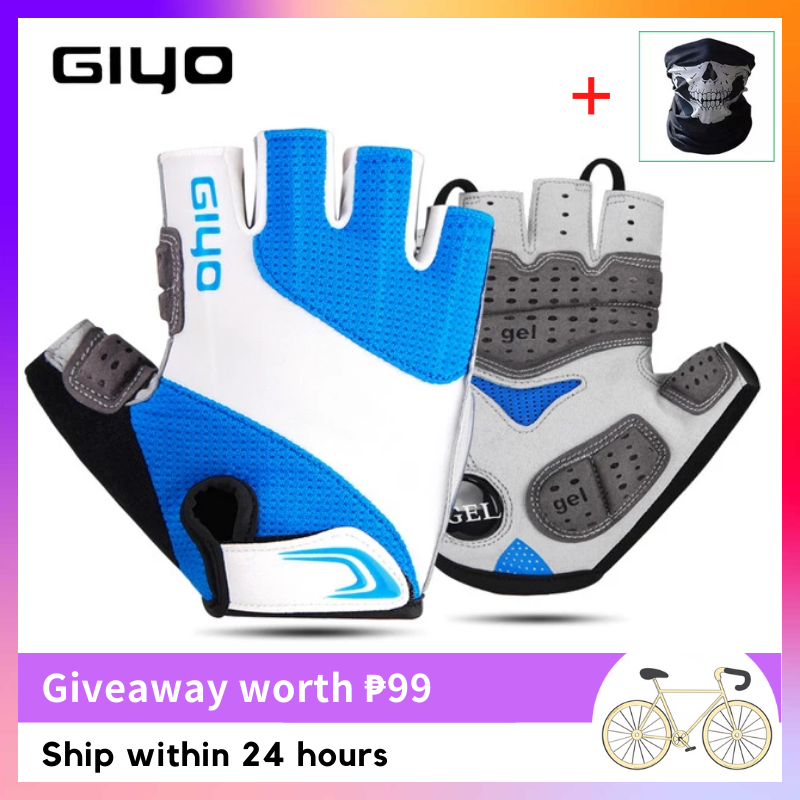 GIYO - Outdoor Sports Gloves, with Breathable Gel Pad for Mountain or Road Cycling for Men and Women