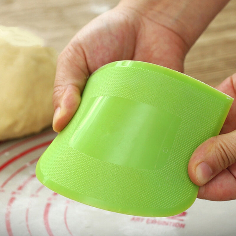 1/2Pcs Bột Scraper Bánh Cutter Nhựa Bảng Scraper Bánh Mì Bột Bánh Bếp Nướng Đồ Dùng