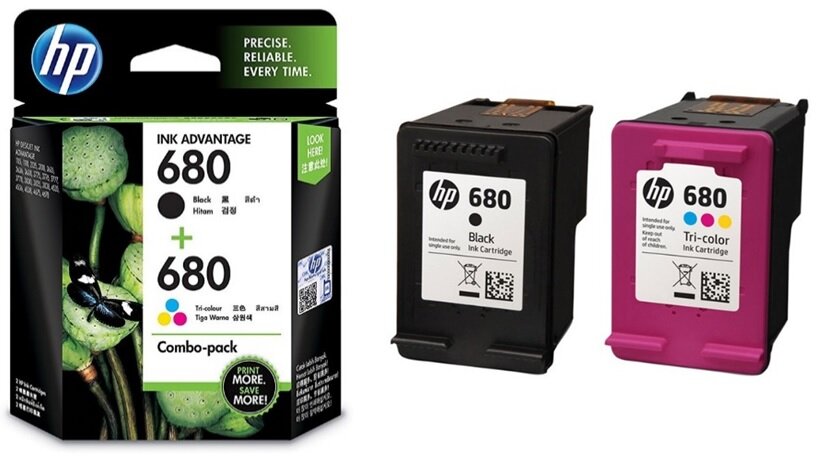 hp 680 ink cartridge combo