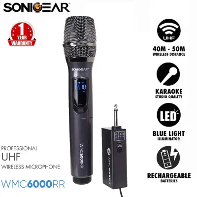 SonicGear WMC6000RR Mic Professional UHF Wireless Microphone