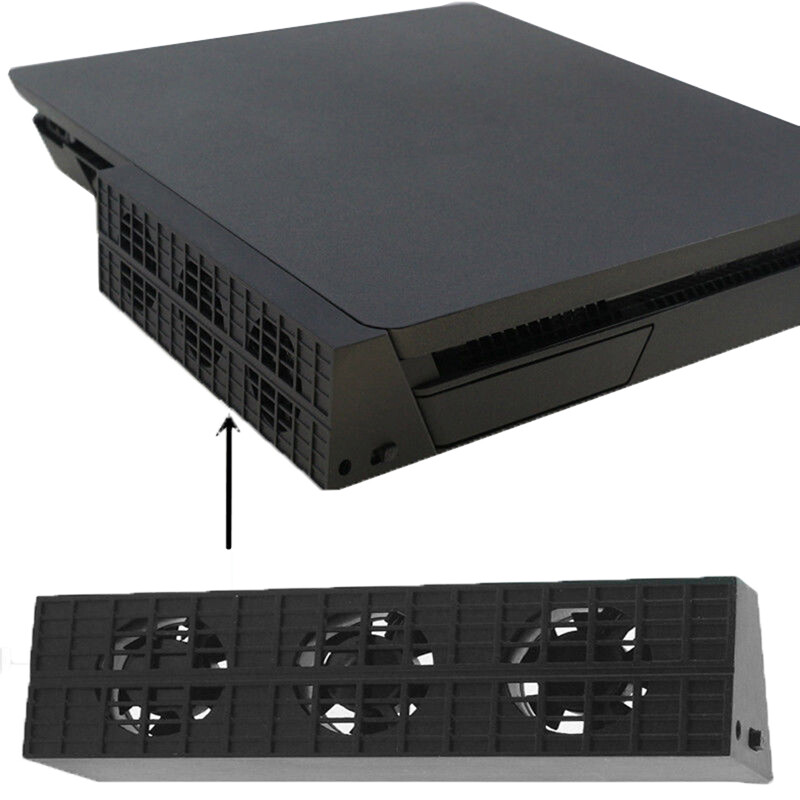 Cooling Fan Cooler Heat Exhauster Temperature Control For PS4 Slim Game Console