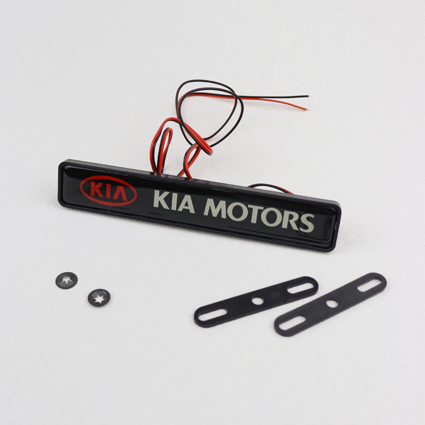 Car Front Grille Lamp LED Decorative Light Emblems Light Logo For KIA Car Accessories Racing Style