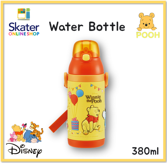 Winne the pooh 3d one-touch stainless straw bottle 380ml sspv4
