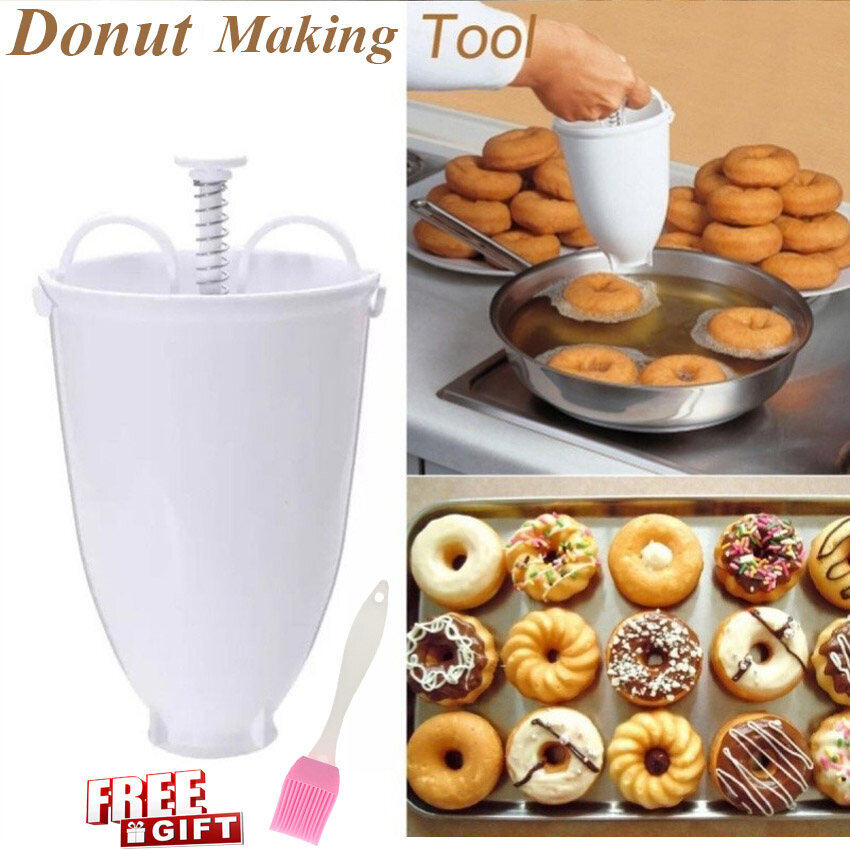 [Free Gift] Donut Make Tool Fry Donut Mould Arabic Waffle Doughnut Cake Mould Kitchen Pastry Tool